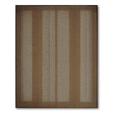 Brown Tan Vertical Stripe Textured Area Rug