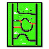 Kids Cartoon Road Play Area Rug