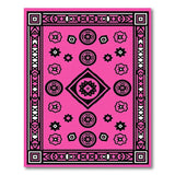 Bold Pink Heritage Tribal Area Rug