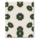 Beige Starburst Geometric Area Rug