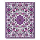 Purple Purple Medallion Persian Area Rug