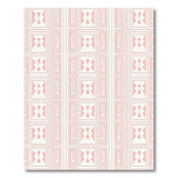 Pink Pink Geometric Framed Area Rug