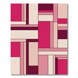 Bold Red Geometric Modern No. 2 Area Rug