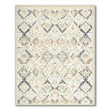Beige Neutral Heritage Tribal Geometric Rug