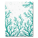 Teal Coral Seaweed Area Rug