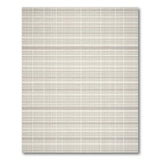Grey Striped Geometric Woven Rug