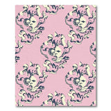 Whimsical Pink Swirl Area Rug