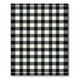 Black and White Bold Black White Buffalo Check Area Rug