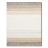 Modern Beige Grey Striped Area Rug