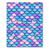 Mermaid Scales Area Rug - Pink Purple Teal