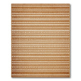 Brown Tan Horizontal Stripe Woven Rug