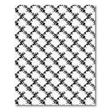 Geometric Modern Black White Geometric Lattice Area Rug