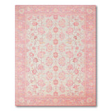 Vintage Pink Floral Persian Area Rug