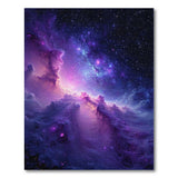 Cosmic Purple Nebula Area Rug