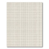 Beige Linen Grid Area Rug