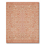 Geometric Terracotta Geometric Southwestern Area Rug