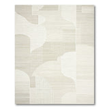 Beige and Neutral Abstract Geometric Neutral Area Rug