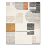 Geometric Modern Geometric Beige Area Rug