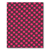Pink Vibrant Pink Plaid Geometric Area Rug