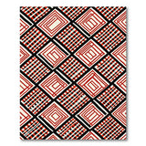 Multi-color and Patterns Bold Red Black Geometric Check Area Rug