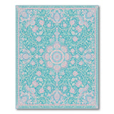 Floral Vintage Teal Floral Vintage Area Rug