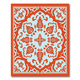 Vibrant Orange and Teal Traditional Persian Area Rug