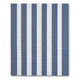 Navy White Striped Coastal Area Rug