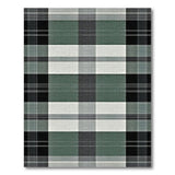 Black Green Grey Plaid Area Rug