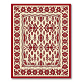 Red Traditional Persian Red Persian Floral Area Rug