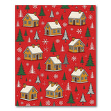 Festive Gingerbread Houses Christmas Village Rug