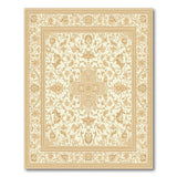 Elegant Gold Ivory Traditional Persian Area Rug