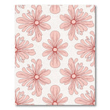 Blush Pink Floral Repeat Area Rug