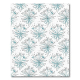 Teal Starburst Floral Area Rug