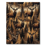 Majestic Stag Forest Area Rug