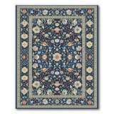 Multi-color and Patterns Navy Persian Floral Area Rug