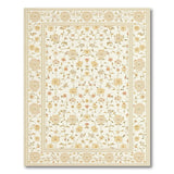 Elegant Ivory Floral Vintage Area Rug