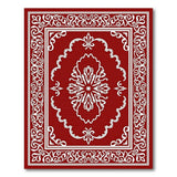 Border Ornate Red Persian Border Area Rug