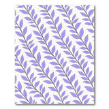 Purple Leaf Pattern Area Rug