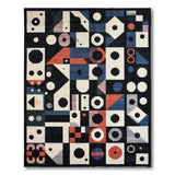 Geometric Modern Bold Geometric Circles Multi-Color Area Rug