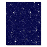 Blue and Teal Starry Night Constellation Area Rug