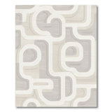 Grey Abstract Geometric Area Rug