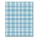 Blue White Gingham Checkered Area Rug