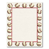 Baseball Border Area Rug