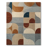 Abstract Arced Geometric Area Rug