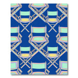 Multi-color and Patterns Rainbow Director Chair Area Rug