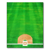 Baseball Pitcher's Mound Green Area Rug