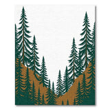 Evergreen Forest Silhouette Area Rug