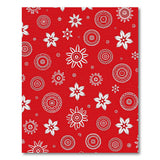 Vibrant Red Floral Mandala Area Rug
