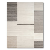 Block Modern Grey Geometric Block Area Rug