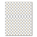 Gold Silver Interwoven Knot Geometric Area Rug